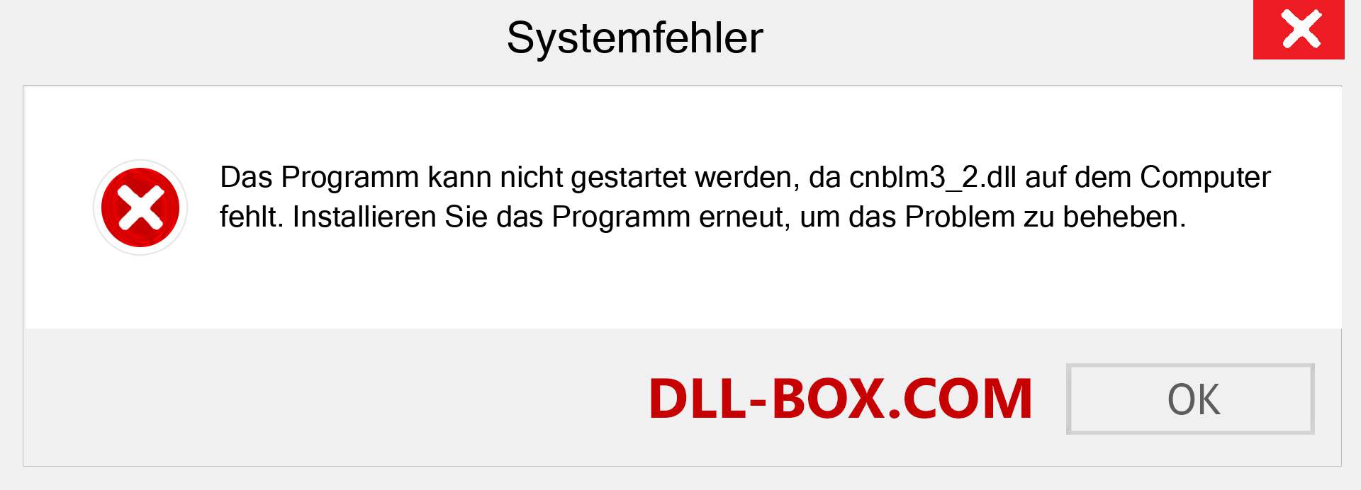 cnblm3_2.dll-Datei fehlt?. Download für Windows 7, 8, 10 - Fix cnblm3_2 dll Missing Error unter Windows, Fotos, Bildern