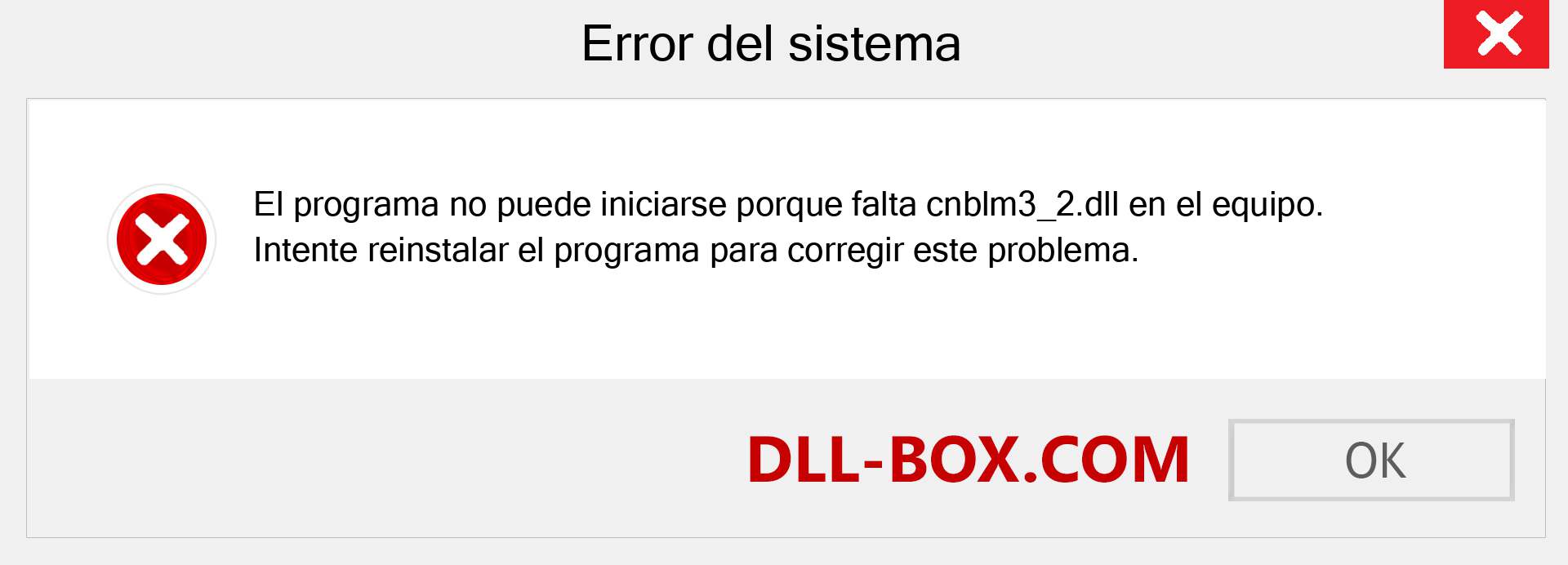 ¿Falta el archivo cnblm3_2.dll ?. Descargar para Windows 7, 8, 10 - Corregir cnblm3_2 dll Missing Error en Windows, fotos, imágenes